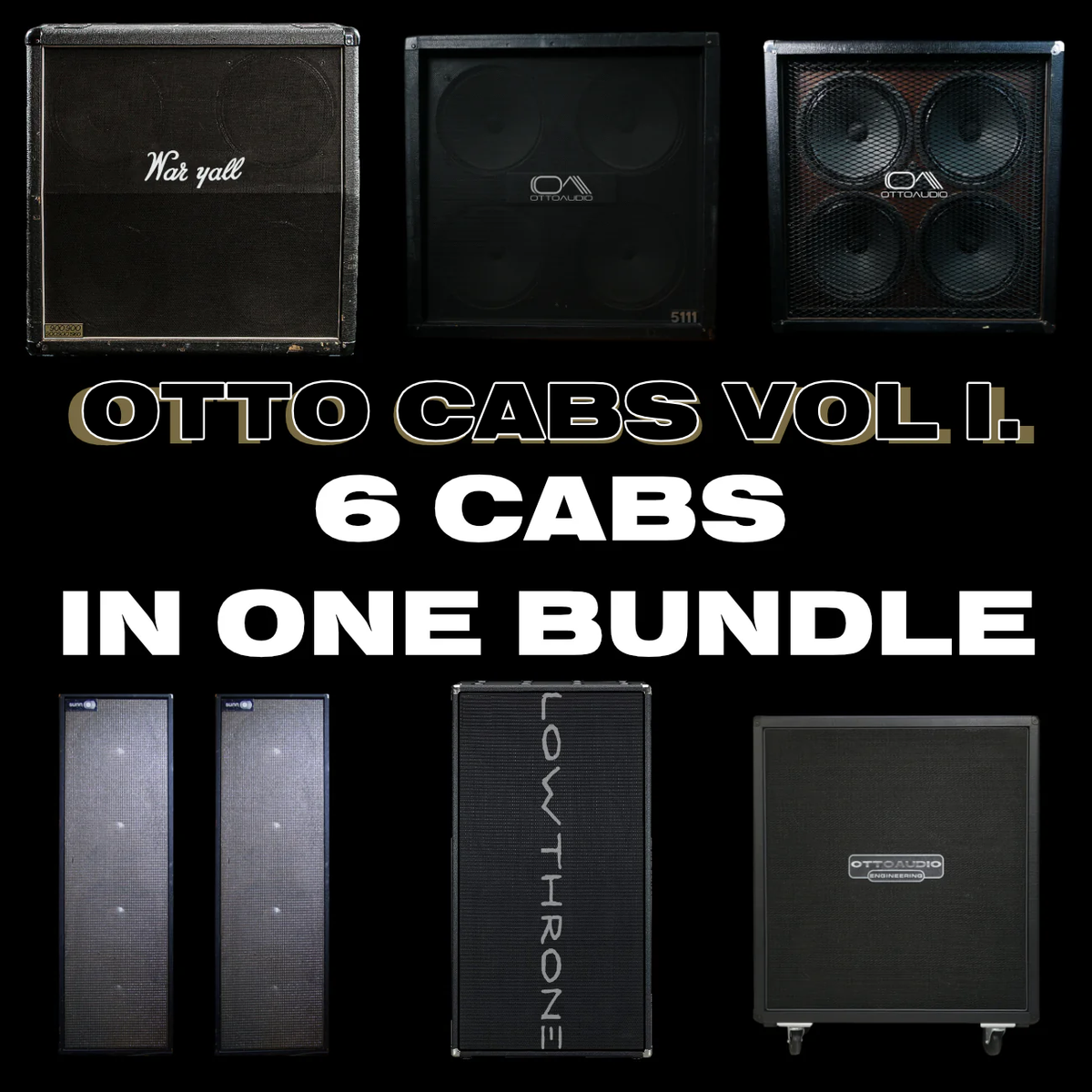 OTTO アンプリ,OTTO AM/FM,ONKYO スピーカーセット OTTO CABS VOL I. COLLECTION (6 CAB PACKS) – Otto Audio